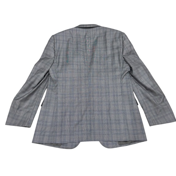 Daniel Cremieux Loro Piana 40R 34W Loro Piana Wool & Silk Blue Check Suit NWT - Picture 8 of 16